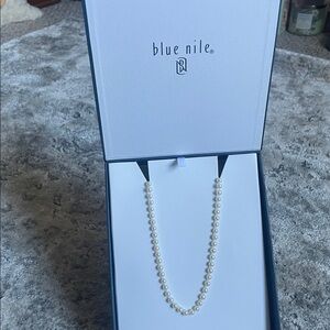 Blue Nile White Pearl Necklace